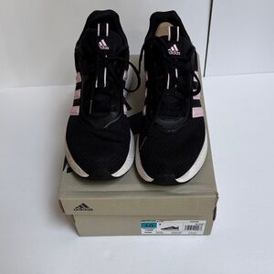 Adidas Women's Black and Pink Athletic Shoes